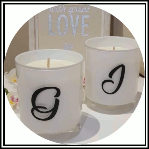 Amber Grove - Soy Wax Candles - Initial /Personalised collection