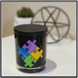 Amber Grove - Soy Wax Candles - Light A Candle for Autism (Black)