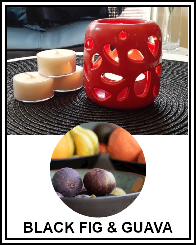 Amber Grove - Scented Soy Wax Tealight Candle - Black Fig and Guava