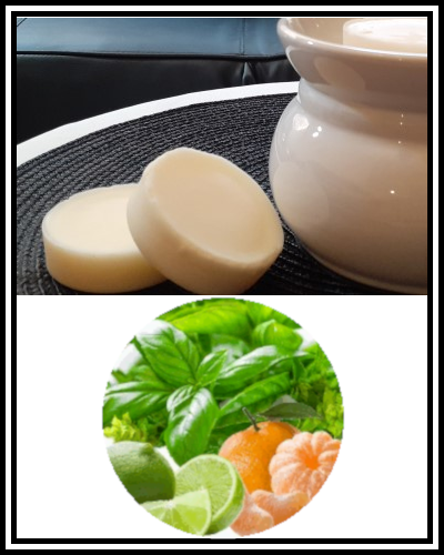 Amber Grove - Scented Soy Wax Melts - Basil, Lime & Mandarin Fragrance
