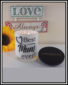 Amber Grove - Scented Soy Wax Candles - Best Mum Ever