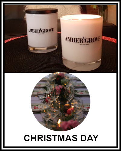 Amber Grove - Scented Soy Wax Candle - Christmas Day