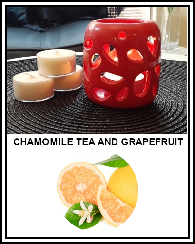 Amber Grove - Scented Soy Wax Tealight Candle - Chamomile Tea & Grapefruit