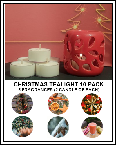 Amber Grove - Scented Soy Wax Tealight Christmas 10 Pack