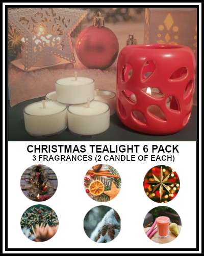 Amber Grove - Scented Soy Wax Tealight Christmas 6 Pack