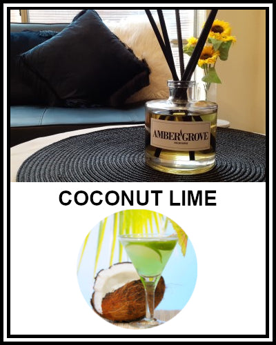 Amber Grove - Reed Diffuser - Coconut Lime Fragrance