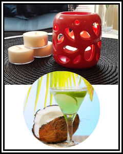 Amber Grove - Scented Soy Wax Tealight Candle - Coconut Lime