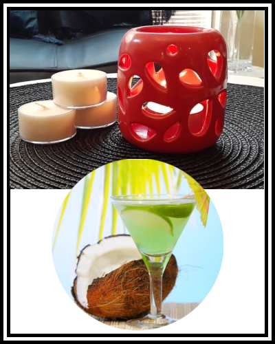 Amber Grove - Scented Soy Wax Tealight Candle - Coconut Lime