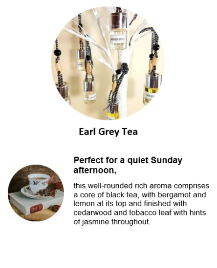 Mini Car Diffuser - Earl Grey Tea Fragrance - Amber Grove
