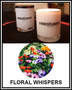Amber Grove - Scented Soy Wax Candle - Floral Whispers Fragrance