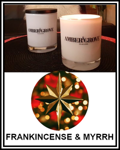 Amber Grove - Scented Soy Wax Candle - Frankincense & Myrrh