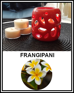 Amber Grove - Scented Soy Wax Tealight Candle - Frangipani Fragrance