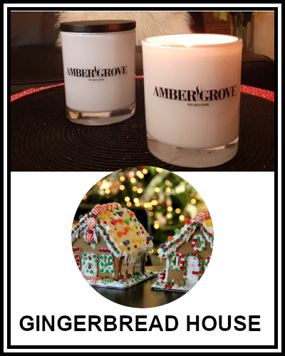 Amber Grove - Scented Soy Wax Candle - Gingerbread House