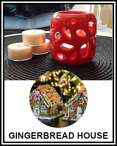 Amber  Grove - Scented Soy Wax Tealight Candle - Gingerbread House