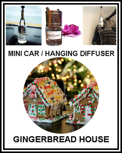 Amber Grove - Mini Car Diffuser - Gingerbread House