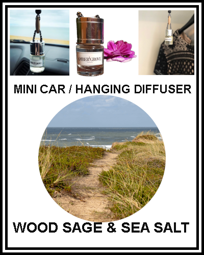 Amber Grove - Mini Car Diffuser - Wood Sage and Sea Salt