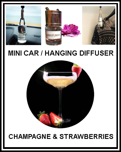 Amber Grove - Mini Car Diffuser - Champagne Strawberries