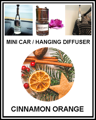 Amber Grove - Mini Car Diffuser - Cinnamon Orange Fragrance