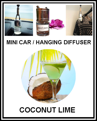 Amber Grove - Mini Car Diffuser - Coconut Lime Fragrance