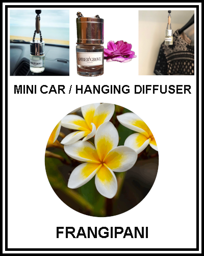 Amber Grove - Mini Car Diffuser - Frangipani Fragrance