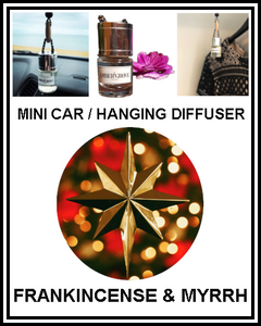 Amber Grove - Mini Car Diffuser - Frankincense & Myrrh Fragrance