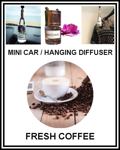Mini Car Diffuser - Fresh Coffee Fragrance - Amber Grove