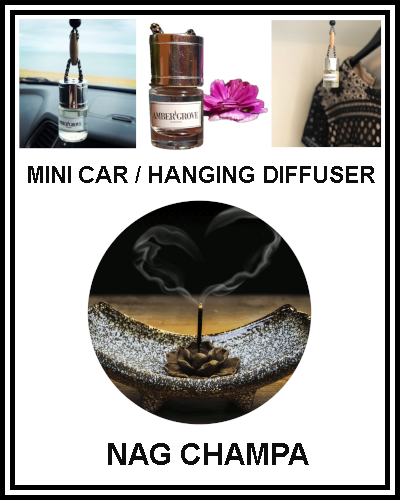 Amber Grove - Mini Car Diffuser - Nag Champa Fragrance