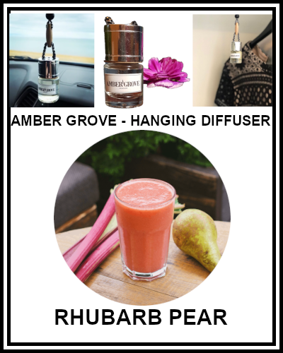 Amber Grove - Mini Car Diffuser - Rhubarb Pear Fragrance