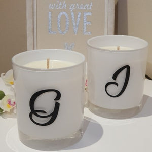 Amber Grove - Scented Soy Wax Candle - Customised- White