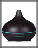 Amber Grove - Humidifier / Mist Maker Ultrasonic - 5 in 1 - Dark Wood