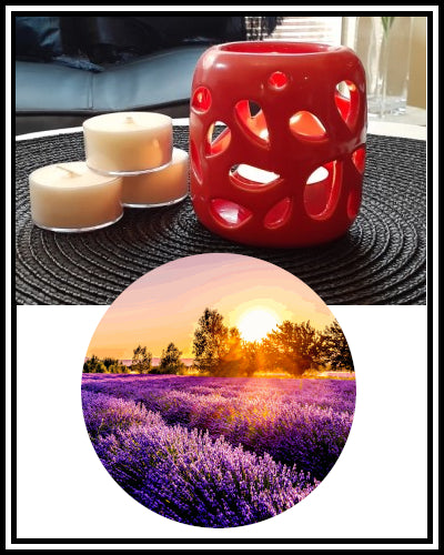Amber Grove - Scented Soy Wax Tealight Candle - Lavender Fields