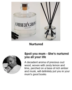 Reed Diffuser - Nurtured fragrance - Amber Grove