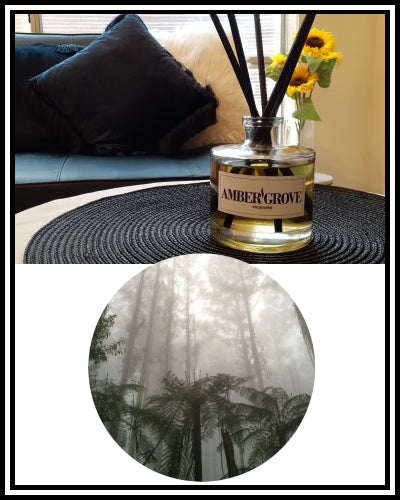 Amber Grove - Reed Diffuser - Olinda Mist fragrance