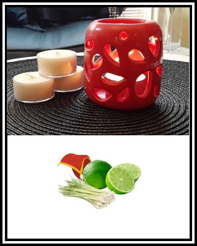 Amber Grove - Scented Soy Wax Tealights Candle - Persian Lime & Lemongrass