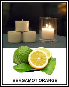 Amber Grove - Scented Soy Wax Spa Cup Tealights - Bergamot Orange