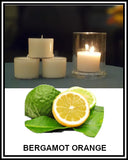 Amber Grove - Scented Soy Wax Spa Cup Tealights - Bergamot Orange