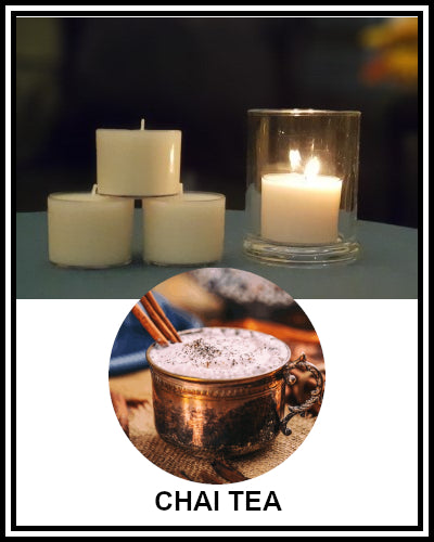 Amber Grove - Scented Soy Wax Spa Cup Tealights - Chai Tea