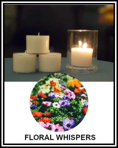 Amber Grove - Scented Soy Wax Spa Cup Tealights - Floral Whispers