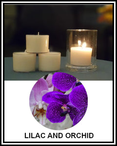 Amber Grove - Scented Soy Wax Spa Cup Tealights - Lilac & Orchid
