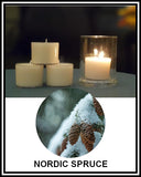 Amber Grove - Scented Soy Wax Spa Cup Tealights - Nordic Spruce