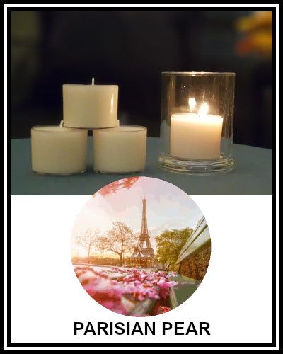 Amber Grove - Scented Soy Wax Spa Cup Tealights - Parisian Pear