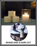Amber Grove - Scented Soy Wax Spa Cup Tealights - Shave & a Hair Cut