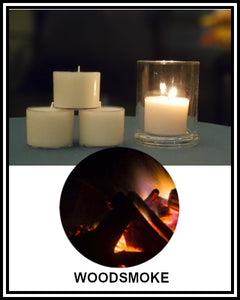 Amber Grove - Scented Soy Wax Spa Cup Tealights - Woodsmoke