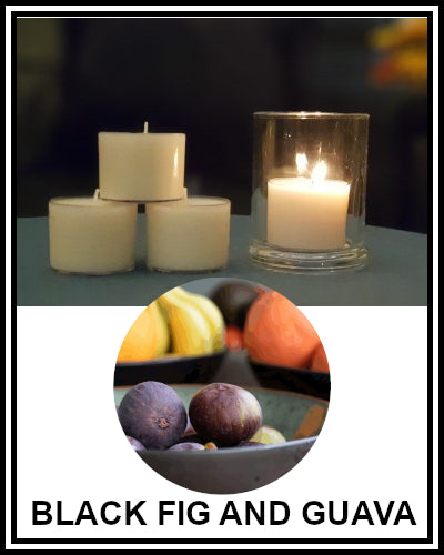 Amber Grove - Scented Soy Wax Spa Cup Tealights - Black Fig and Guava