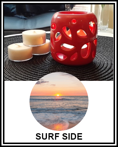 Amber Grove - Scented Soy Wax Tealight Candle - Surf Side