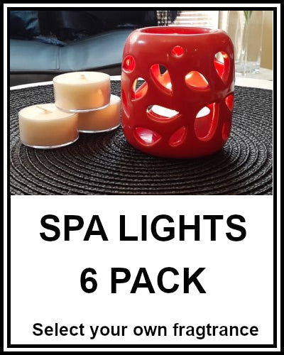Amber Grove - Scented Soy Wax Tealights - (Spa Lights) x 6