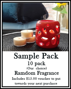 Amber Grove - Scented Soy Wax Tealight sample pack (10)  - (Random Selection)