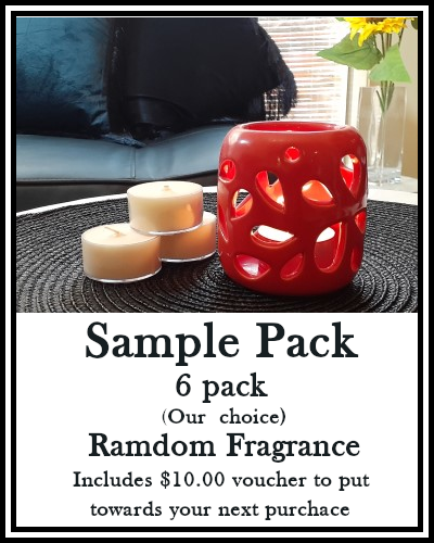 Amber Grove - Scented Soy Wax Tealight sample pack (6) - (Random Selection)