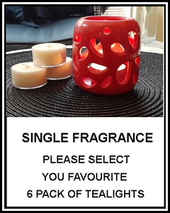 Amber Grove - Scented Soy Wax Tealights - 6 Pack (Single Fragrance)
