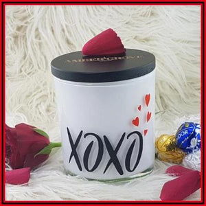 Amber Grove - Soy wax Candle - Romance - XOXO with Hearts